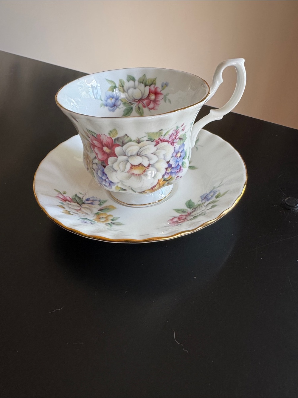Vintage Royal Albert Sherborne Teacup & Saucer Set Summertime Series 1978